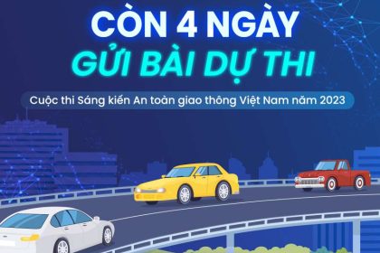 Còn 4 ngày nữa sẽ ngừng nhận bài thi Sáng kiến An toàn giao thông