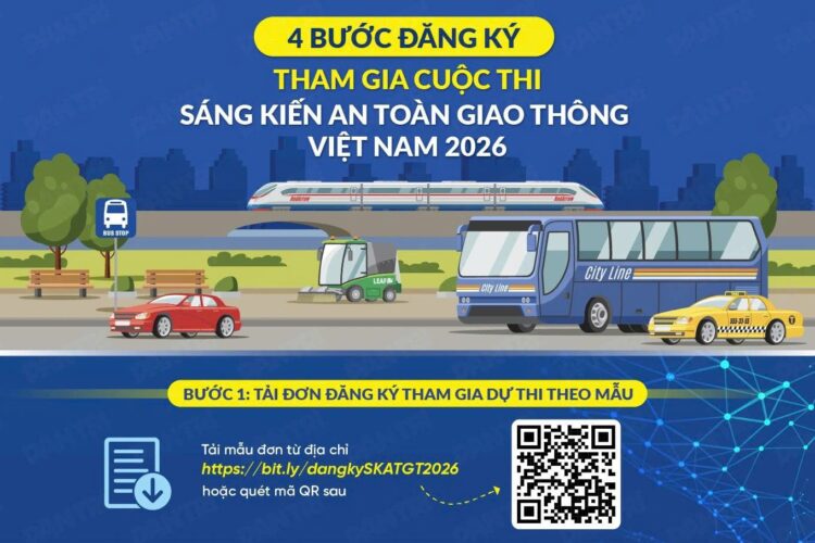4 bước đăng ký tham gia cuộc thi Sáng kiến an toàn giao thông Việt Nam 2026